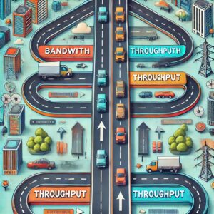 Read more about the article الفرق بين Bandwidth و Throughput يعتبر أحد المفاهيم الأساسية في الشبكات. بالرغم من ارتباطهما، إلا أنهما يختلفان في المعنى والاستخدام: